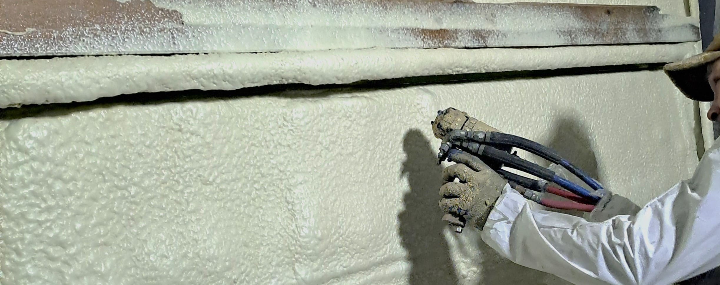 Aplicación de poliuretano expandido